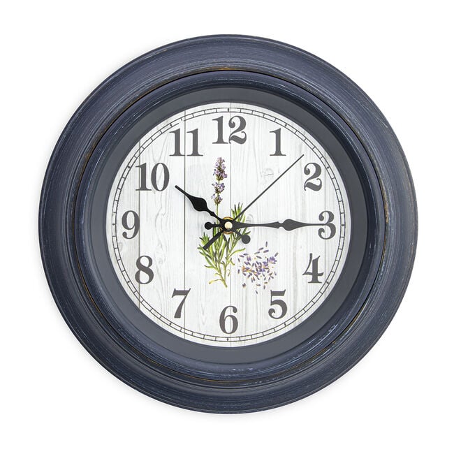 Lavender Clock 12" 